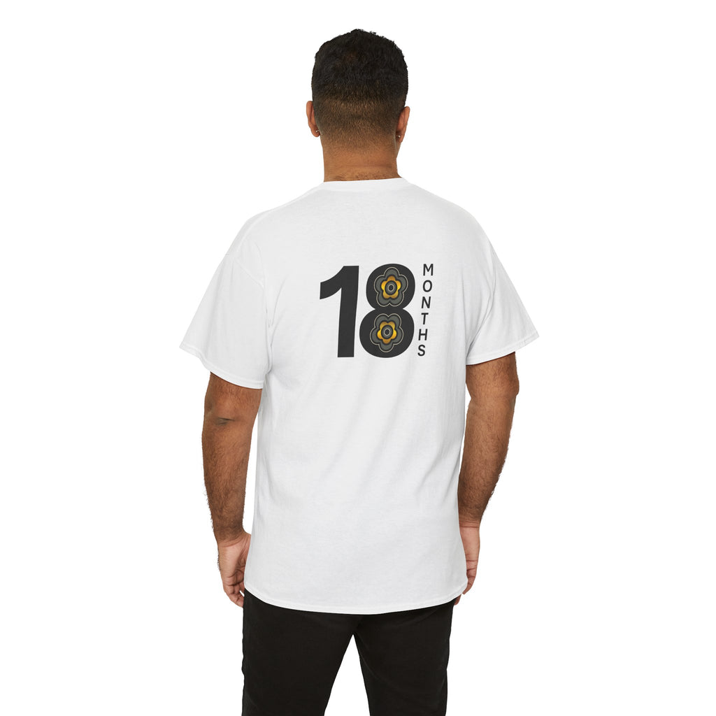 P🌺🌺P2Poppies 18 Months Sober – Motivational Recovery T-Shirt