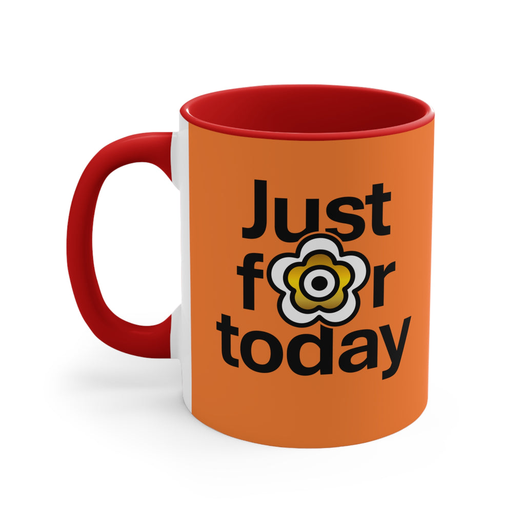 P🌺🌺P2Poppies Just for Today – Motivational Recovery Mug