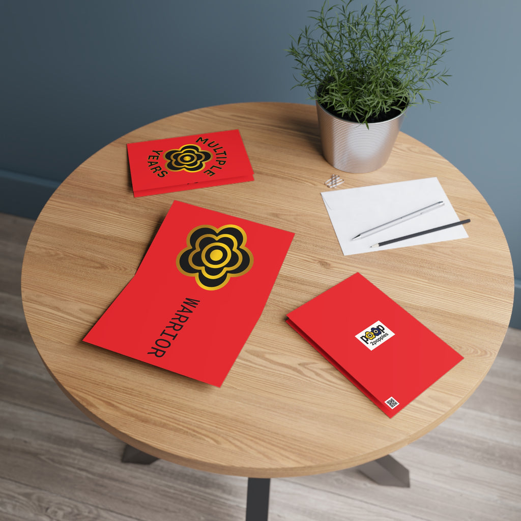 P🌺🌺P2Poppies Multiple Years Milestone Greeting Card