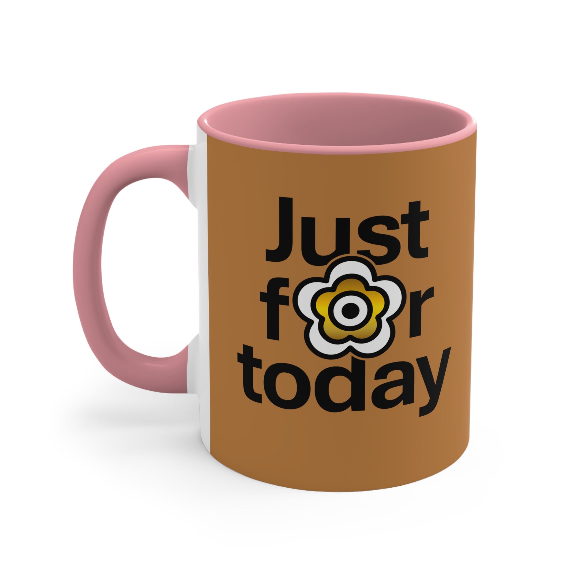 P🌺🌺P2Poppies Just for Today – Motivational Recovery Mug