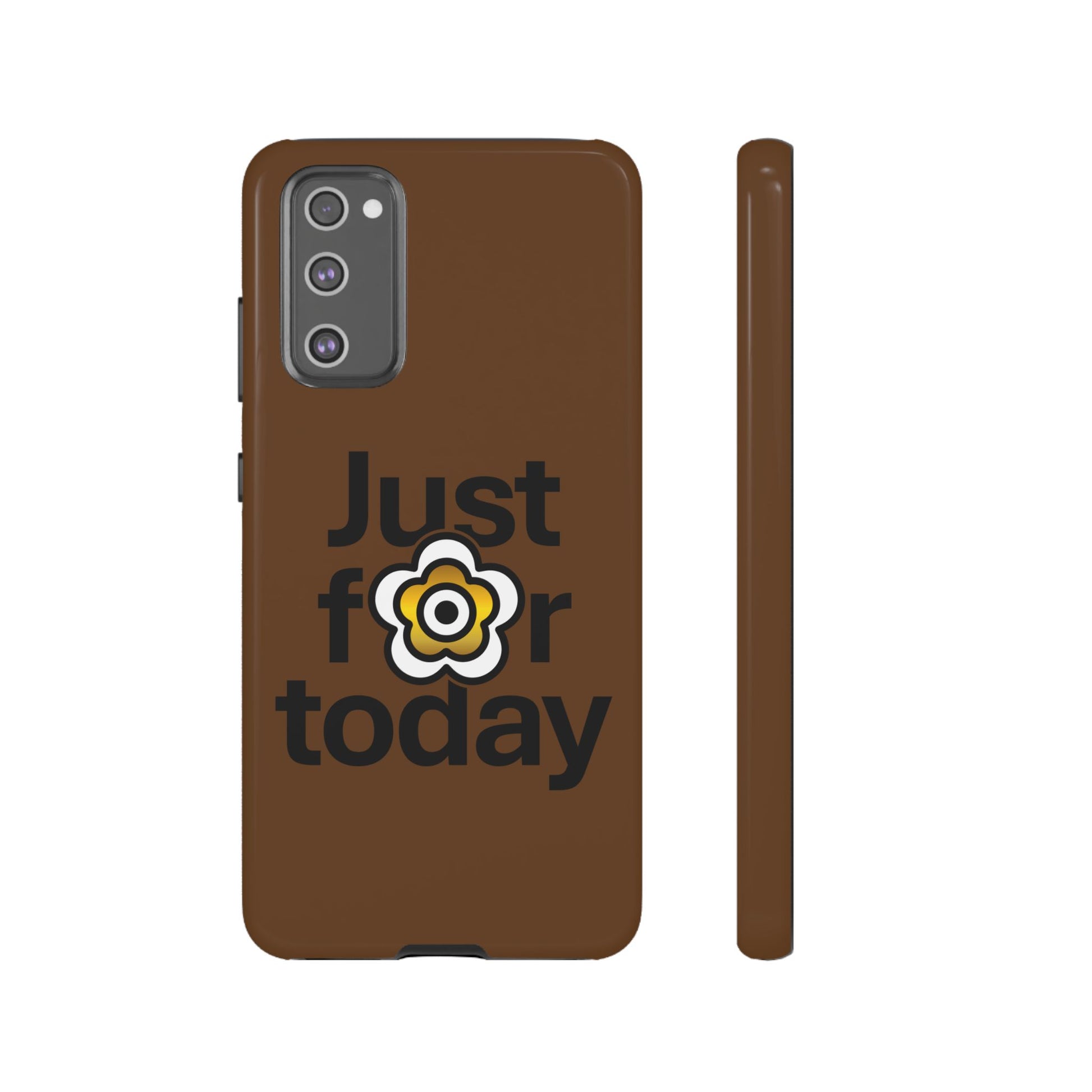 P🌺🌺P2Poppies Just for Today Samsung Phone Case – Inspirational Recovery Protection