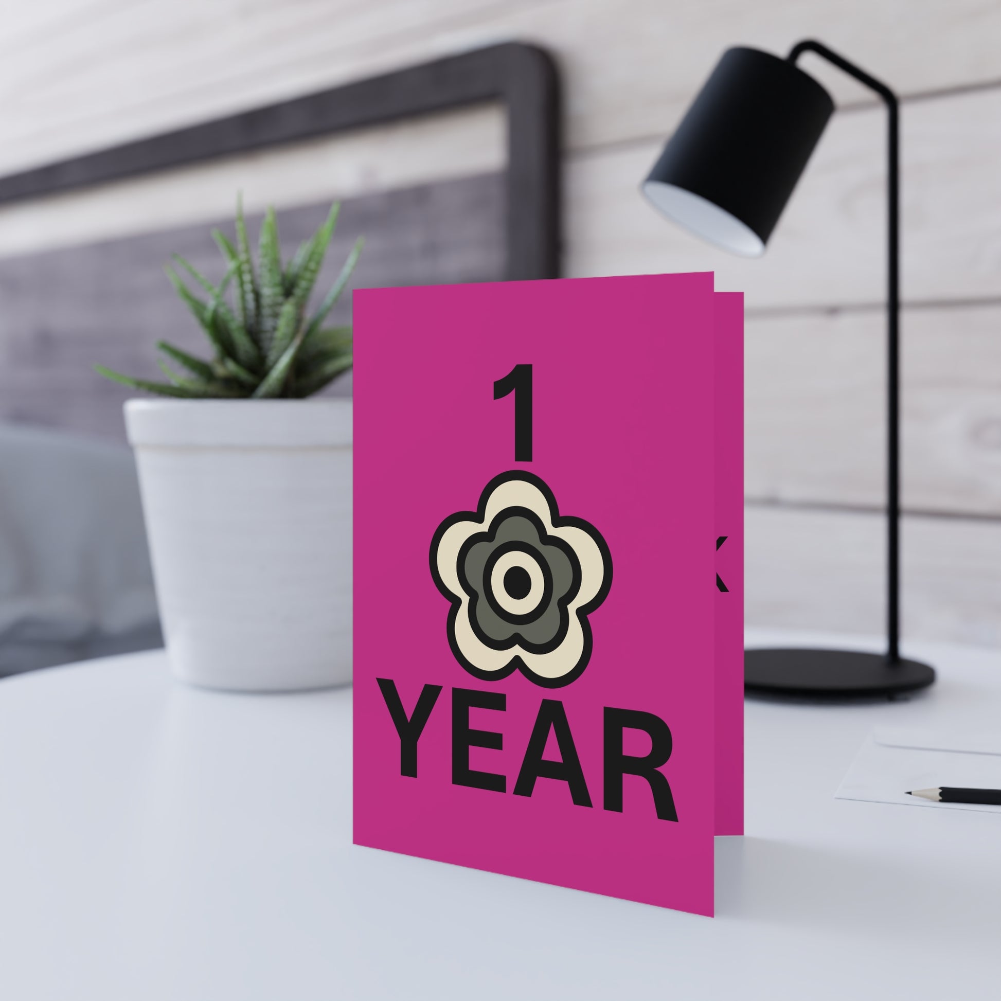 P🌺🌺P2Poppies 1 Year Milestone Greeting Card