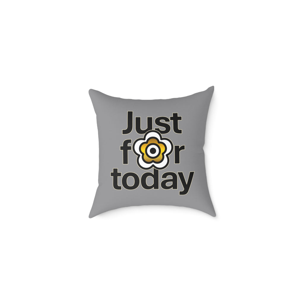 P🌺🌺P2Poppies Just for Today 16" x 16" Cushion – Recovery Inspiration Pillow