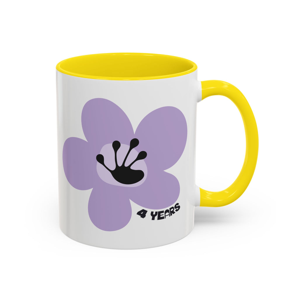 4 Year Recovery Milestone Mug | Recovery Gift | Coffee Cup | Poop2Poppies™