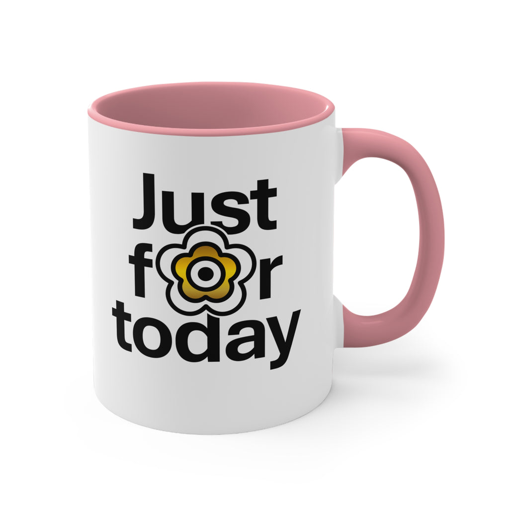 P🌺🌺P2Poppies Just for Today – Motivational Recovery Mug