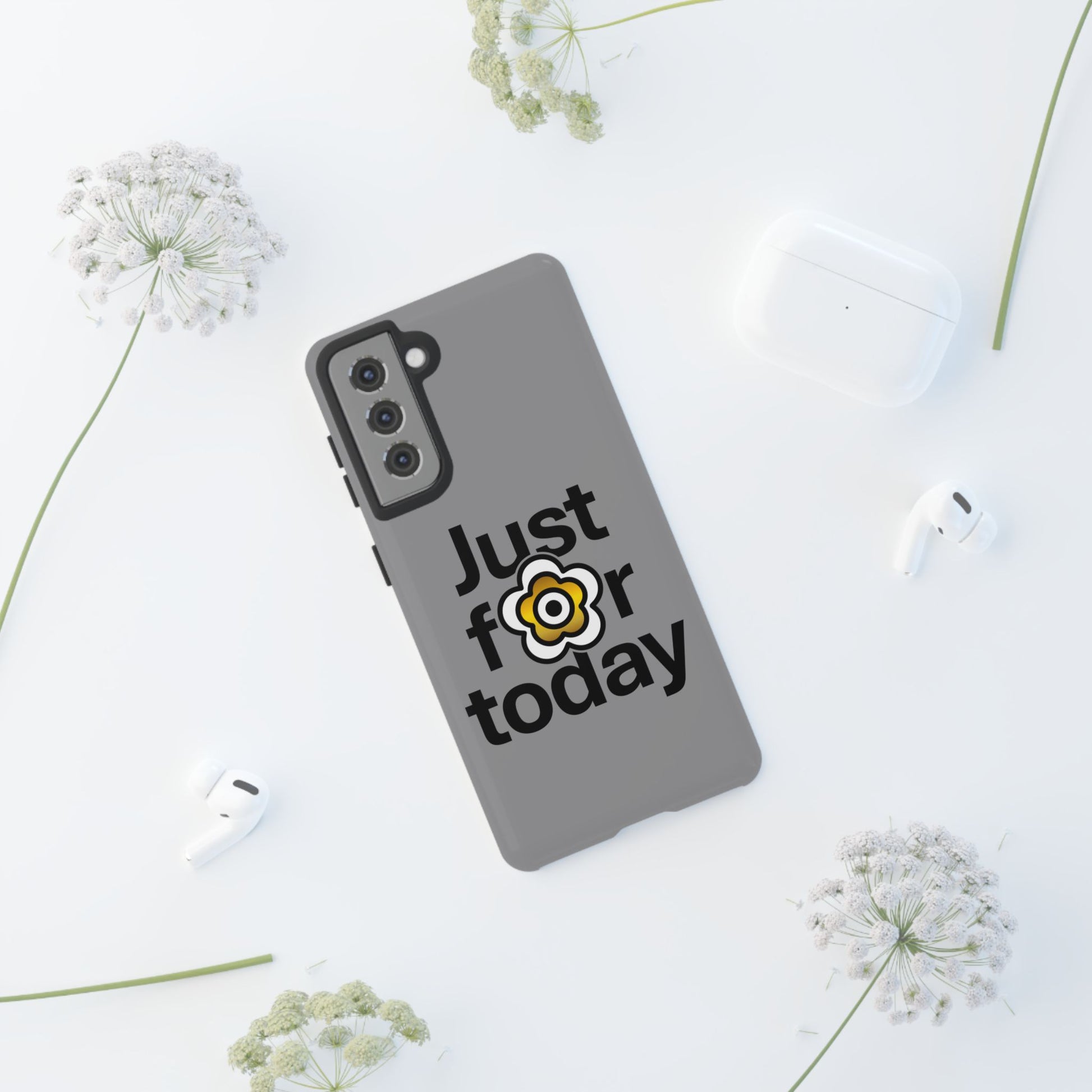 P🌺🌺P2Poppies Just for Today Samsung Phone Case – Inspirational Recovery Protection