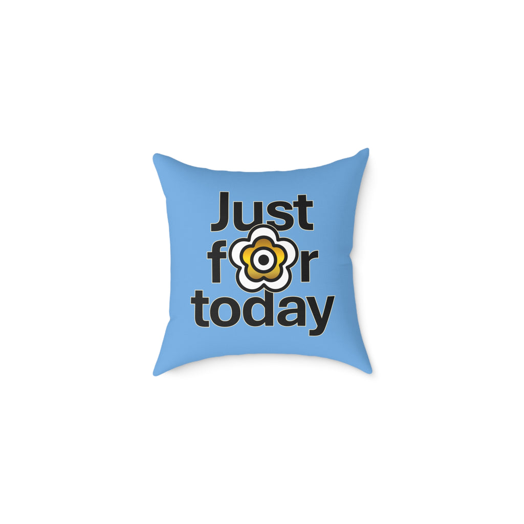 P🌺🌺P2Poppies Just for Today 16" x 16" Cushion – Recovery Inspiration Pillow