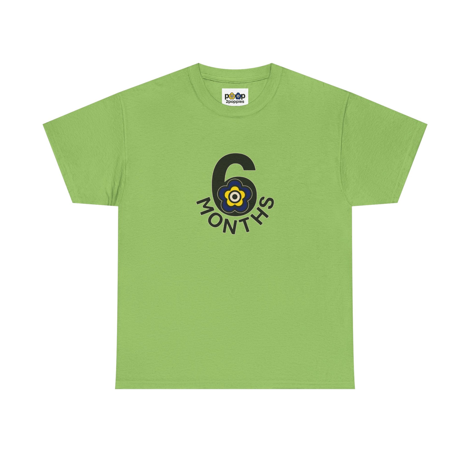 P🌺🌺P2Poppies 6 Months Sober – Motivational Recovery T-Shirt