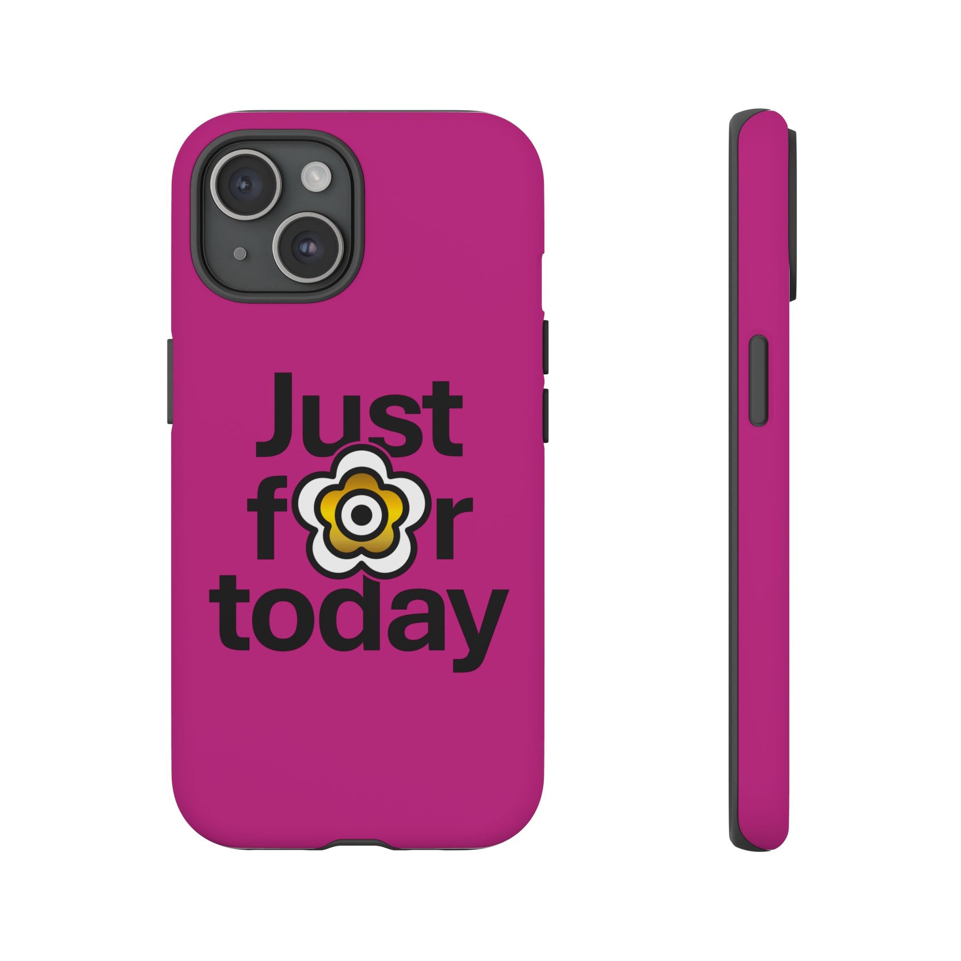 P🌺🌺P2Poppies Just for Today i-Phone Case – Inspirational Recovery Protection