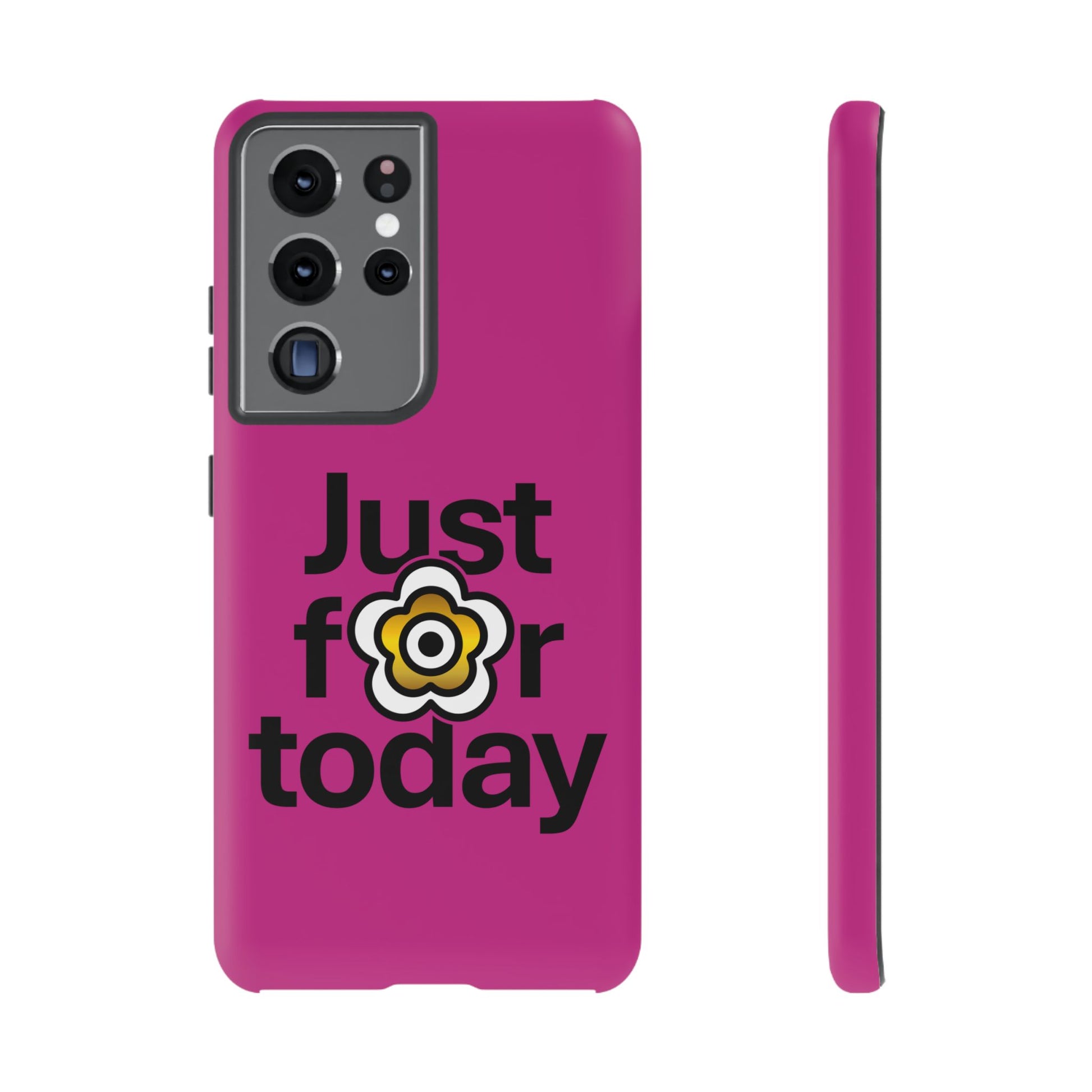 P🌺🌺P2Poppies Just for Today Samsung Phone Case – Inspirational Recovery Protection