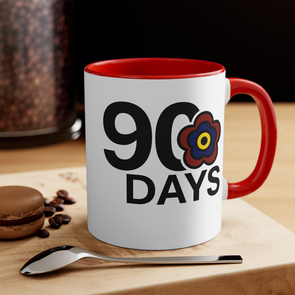 P🌺🌺P2Poppies 90 Days – Motivational Recovery Mug