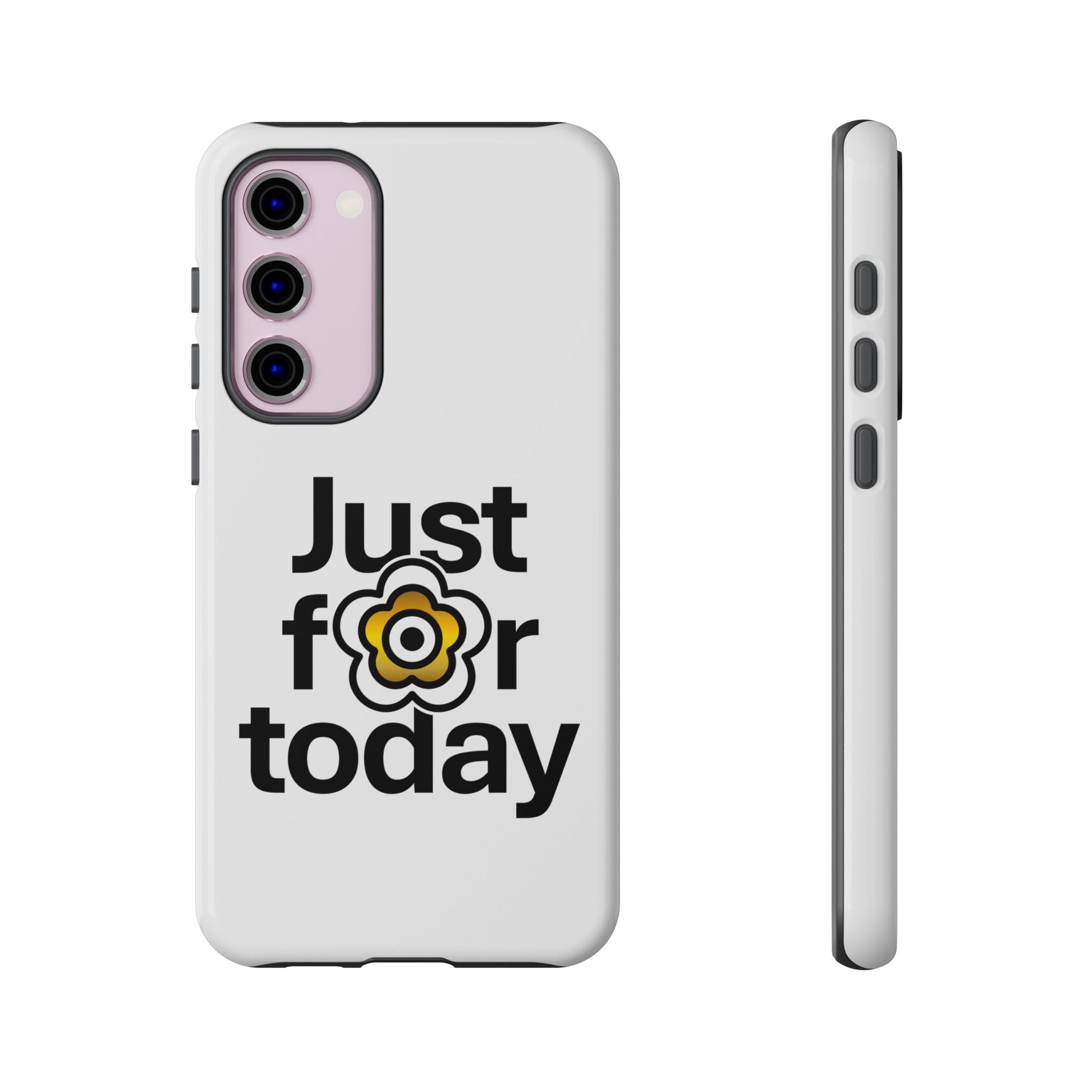 P🌺🌺P2Poppies Just for Today Samsung Phone Case – Inspirational Recovery Protection