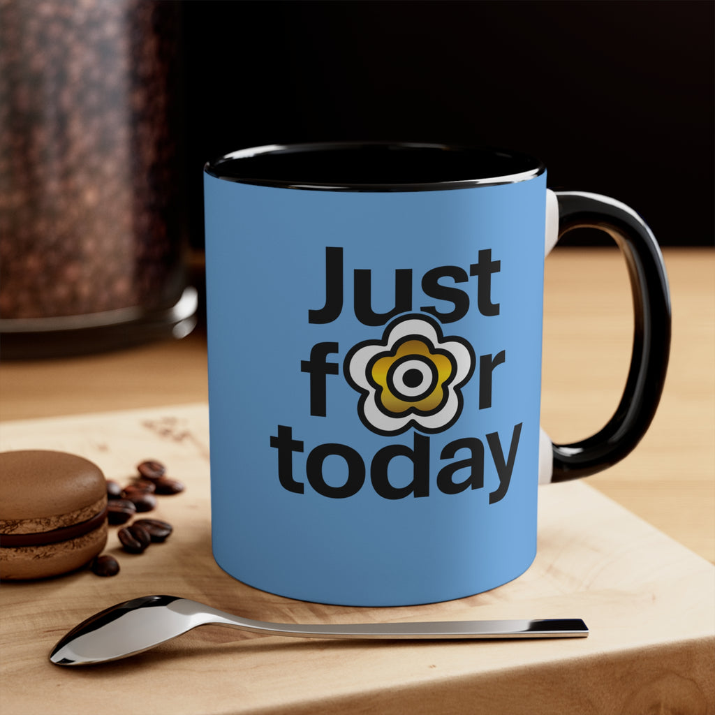 P🌺🌺P2Poppies Just for Today – Motivational Recovery Mug